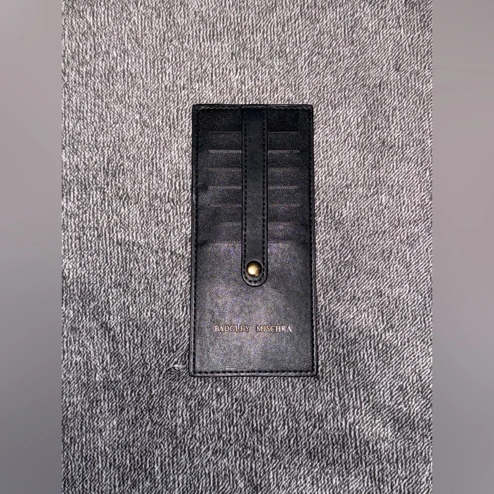 Badgley Mischka Black Card Holder